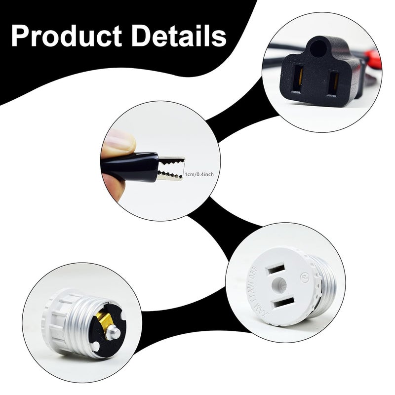 ZIBOO 69411 Circuit Breaker Finder Accessory Kit, Circuit Breaker Leads and Adapters Compatible with Klein Tools ET300 and ET310 - Image 3